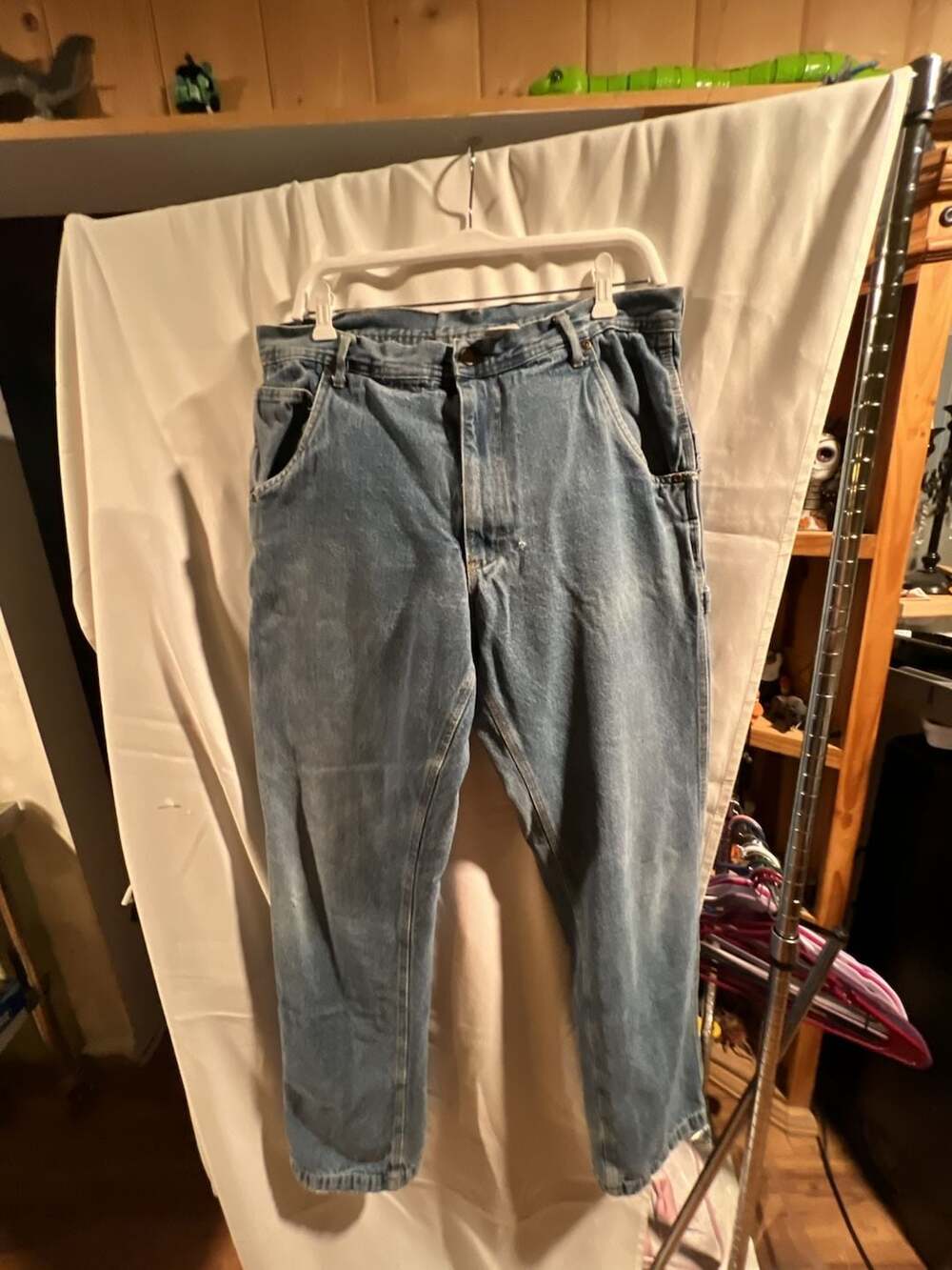 Polar King by Key Vintage Blue Denim Work Carpenter Jeans